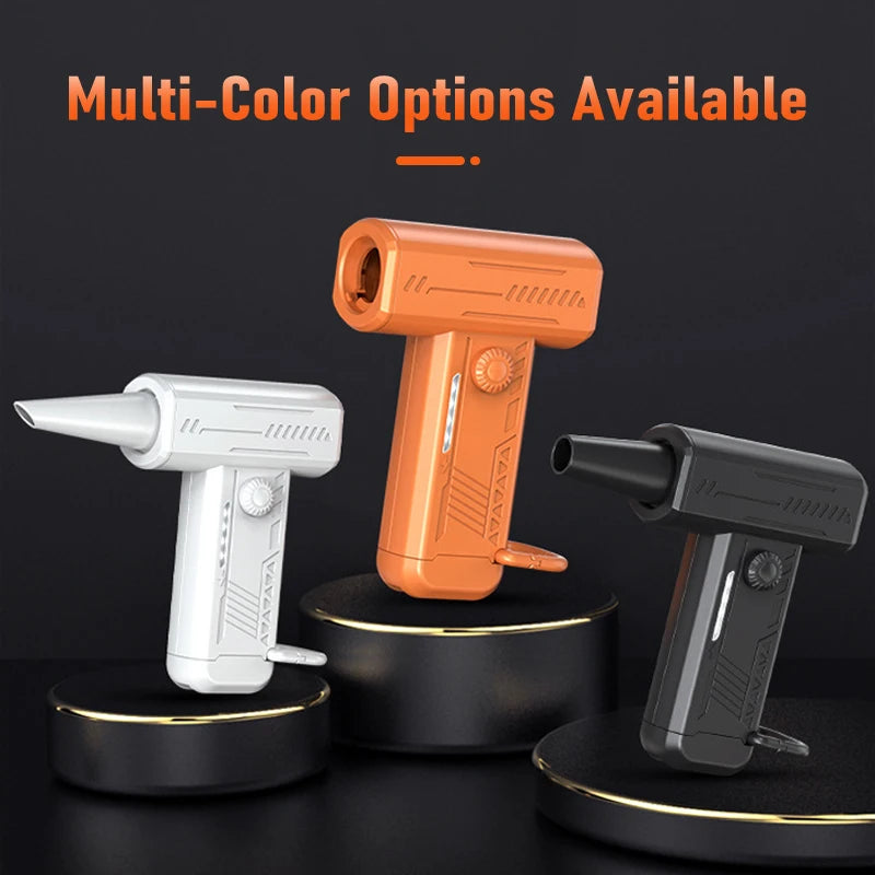 Mini visok brzi turbo mlazni zračni puhač s lampom, punjiv za čišćenje automobila