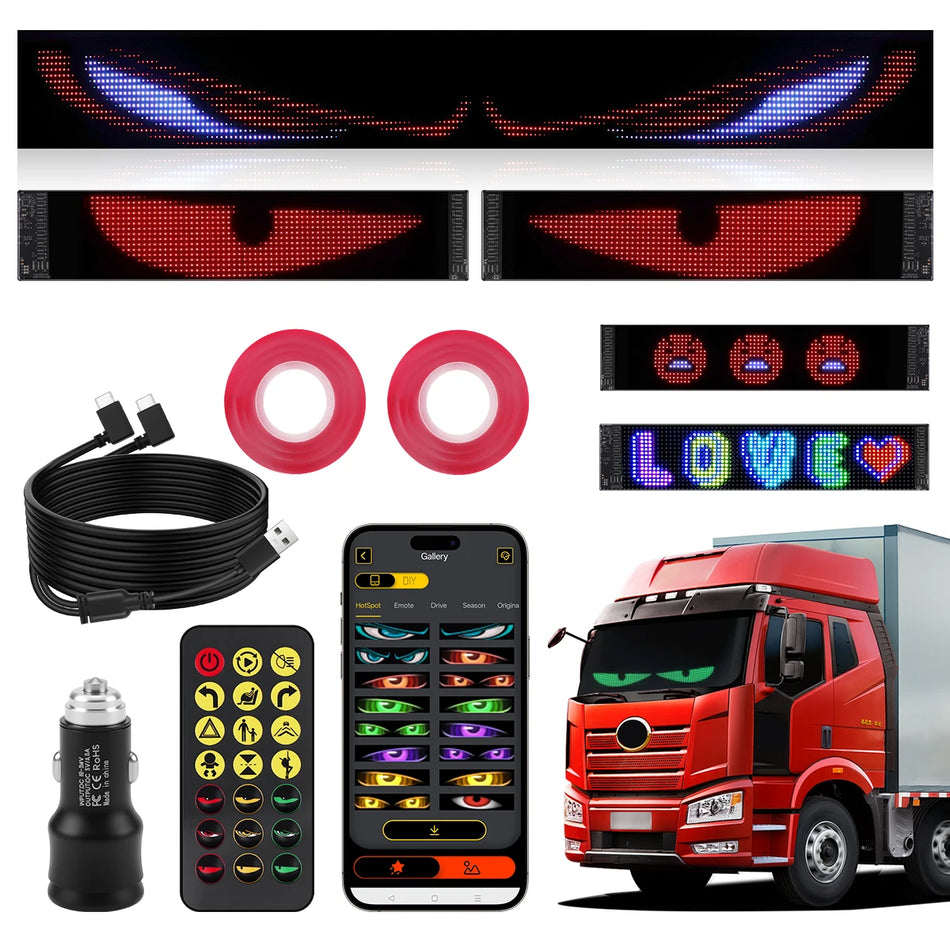 LED DIY matrica pikslna panelna luč z USB, prilagodljivo besedilo programabilni zaslon