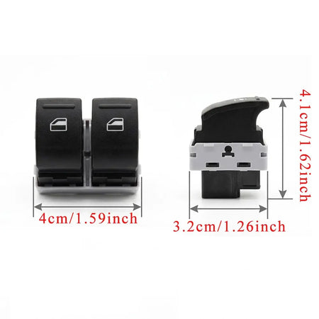 Driver Side Window Switch 4 Pin for VW T5 T6 Multivan Caravelle 7E0959855A by InterCyprus Trading Ltd