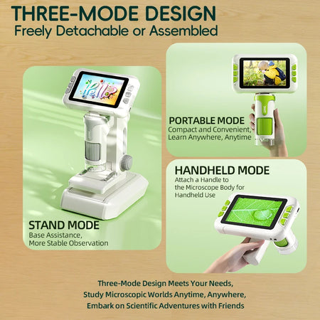 Children's HD Microscope &ndash; 3.97 Inch Screen and 1500X Zoom