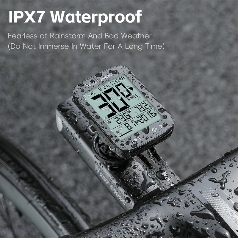 West Biking GPS Bicycle Speedometer &ndash; Waterproof and Wireless Design