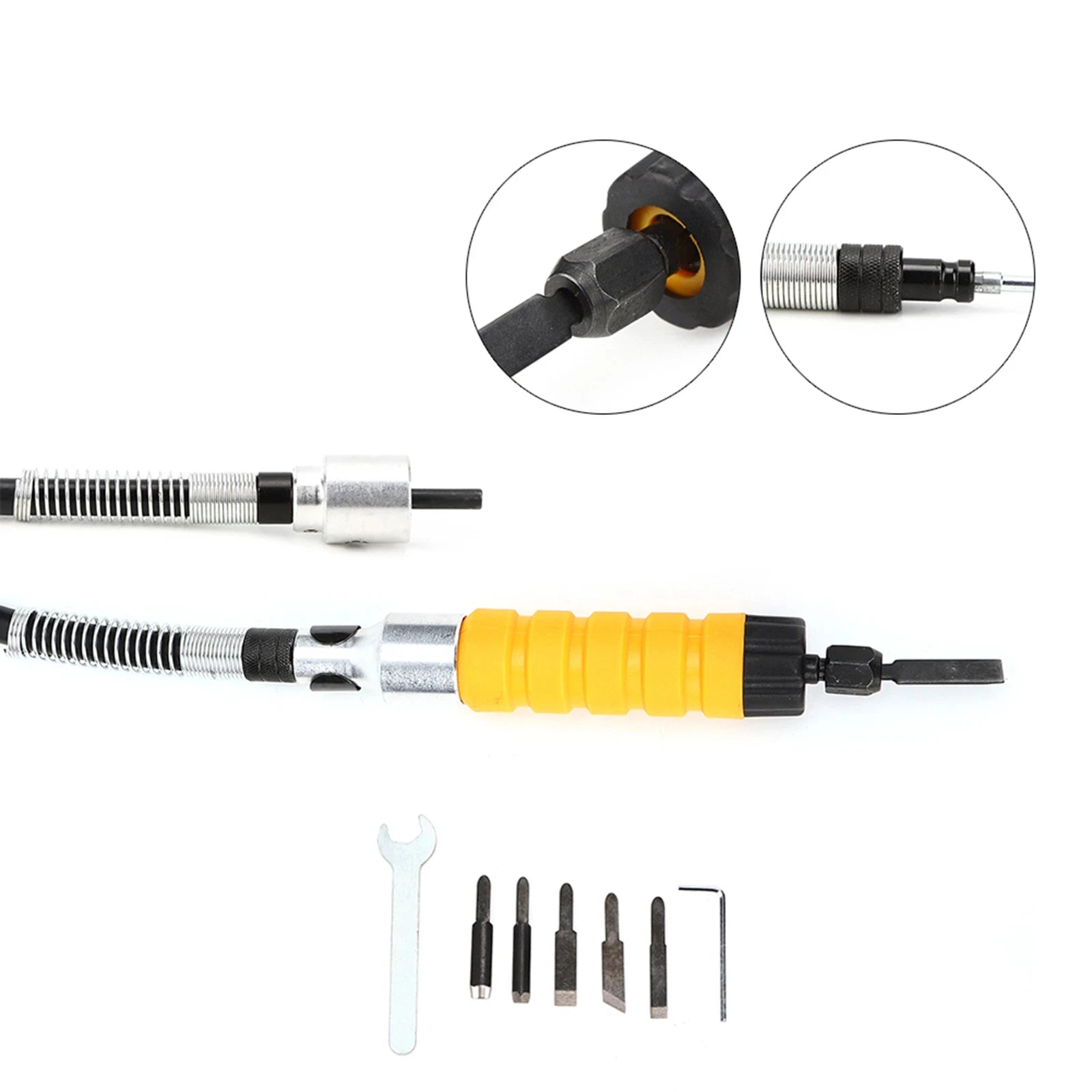 Flexible Shaft Grinder Attachment - 10X Faster Carving