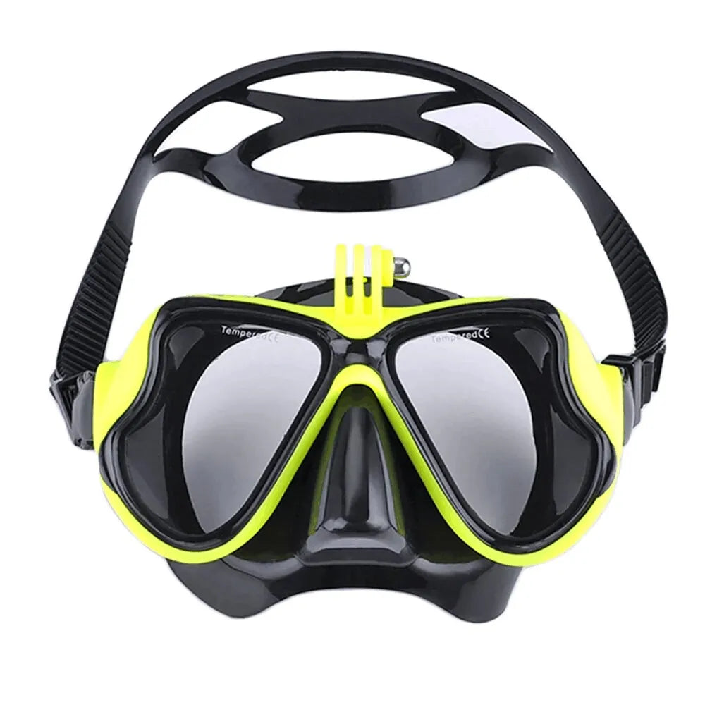Underwater Camera Diving Mask &ndash; High Waterproof Performance yellow