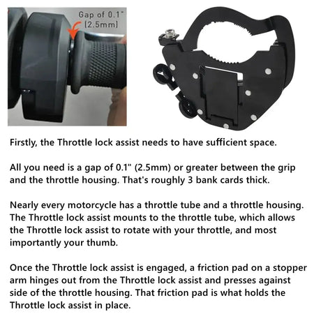 Motorcycle Cruise Control Throttle Assist Handlebar Top/ Bottom Kit For BMW KTM Suzuki Yamaha Honda Speed Control by InterCyprus Trading Ltd