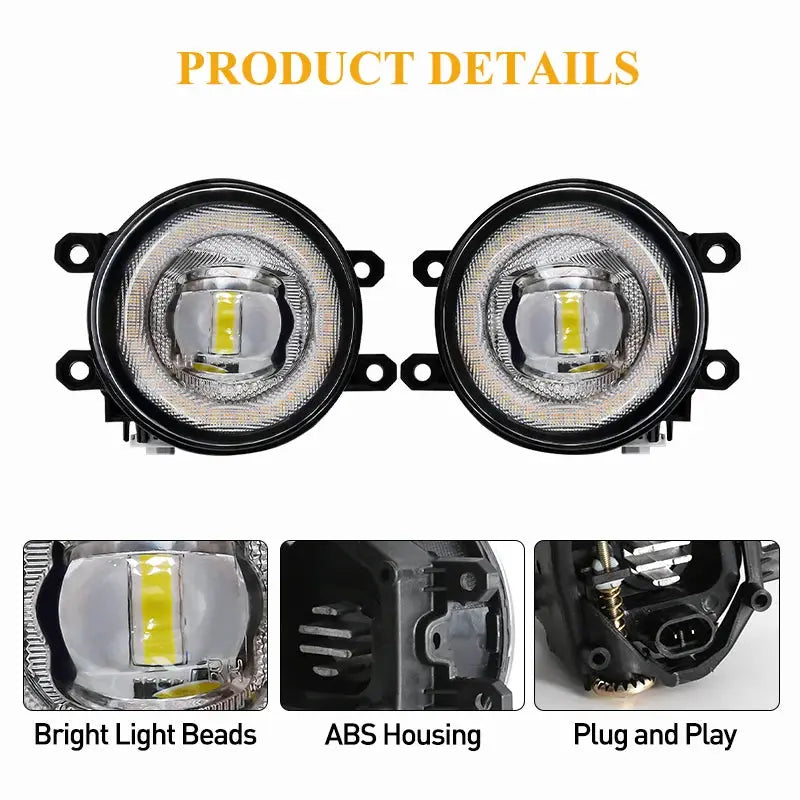 LED Fog Lamp For Toyota Corolla AXIO 2015~ON Daytime Running Lights DRL White Yellow by InterCyprus Trading Ltd