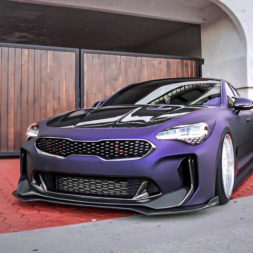 Přední splitter lip spoiler difuzor ABS černý Kia Stinger GT