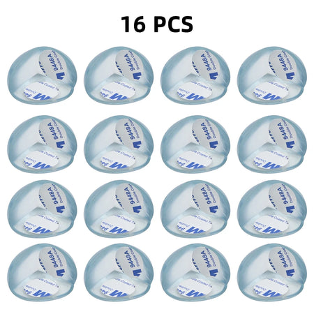 Transparent Baby Safety Silicone Corner Protectors 16PCS Round Shaped