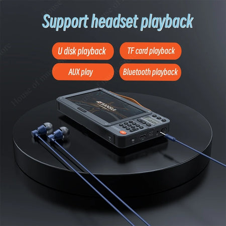 SANSUI Wireless Bluetooth Speakers with LED HD Video Player and Rechargeable Battery