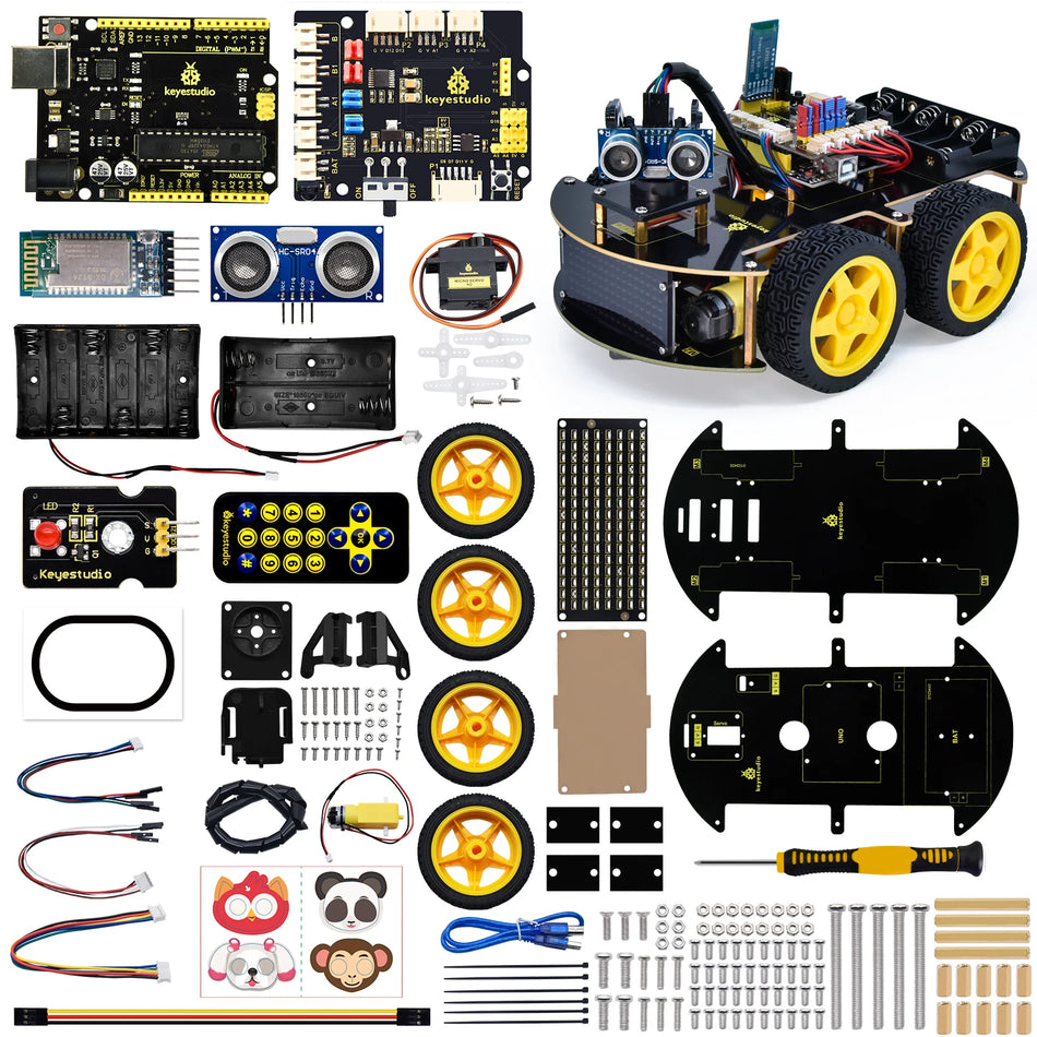 Keyestudio 4WD Multi BT Robot Car Kit V2.0 &ndash; Engaging DIY Electronics Experience