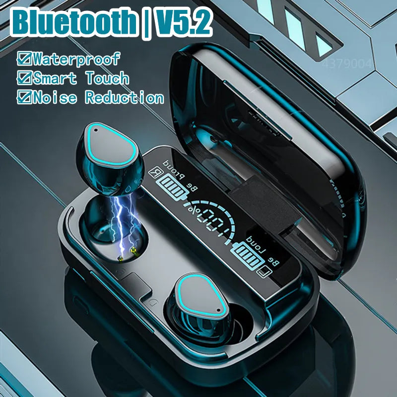 🟠 2024 Новые Bluetooth 5.2 Беспроводные TWS наушники для наушников с интеллектуальным сенсорным вызовом водонепроницаемые наушники с отменой шума для всех смартфонов