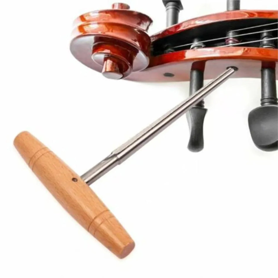 Violin Peg Hole Reamer 1:30 Taper with Wood Handle for 3/4 and 4/4 Violins