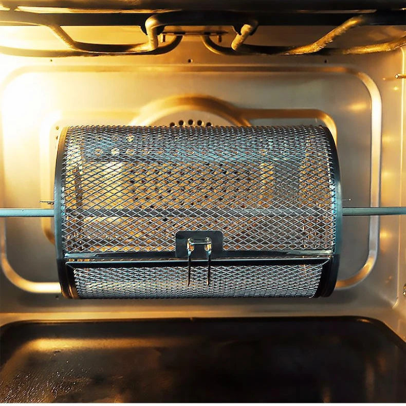Stainless Steel Rotating Grill Cage &ndash; Easy to Clean and Heat Resistant
