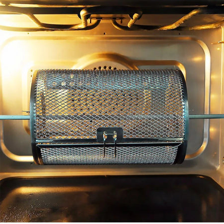 Stainless Steel Rotating Grill Cage &ndash; Easy to Clean and Heat Resistant