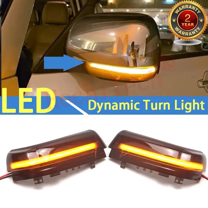 2x Dynamic Blinker LED Turn Signal Light Indicator Side Mirror Lamp for Mitsubishi Pajero V73 V77 V93 V97 V98 2006-2019 by InterCyprus Trading Ltd