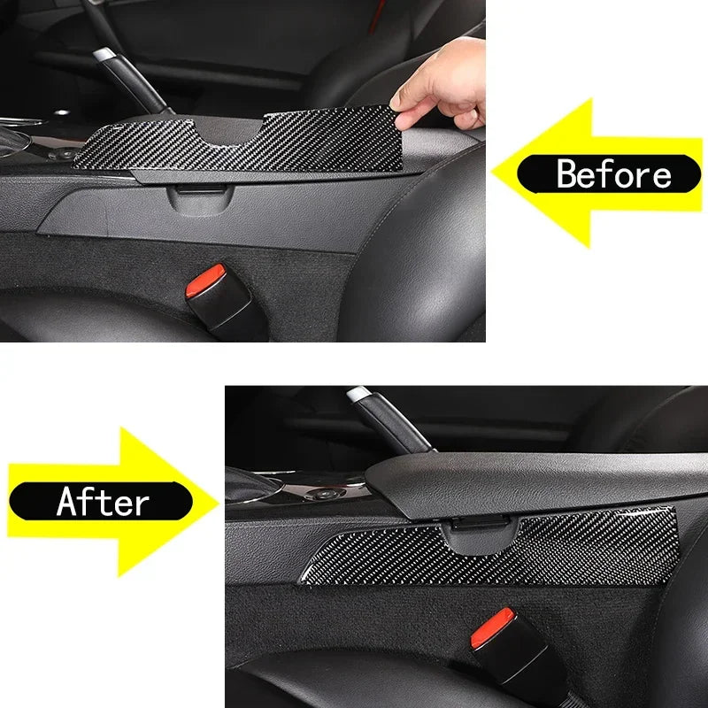 Odbijač iz karbonskih vlaken za stransko oblogo naslonjala za roke za notranjost Corvette C6