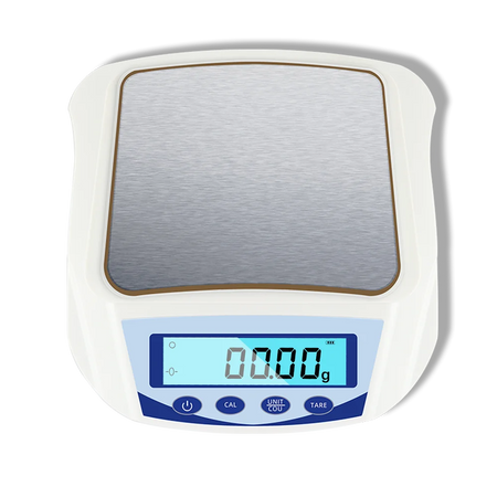 1000g/0.01g Electric Scales &ndash; 0.01g Precision Compact Scale WHITE