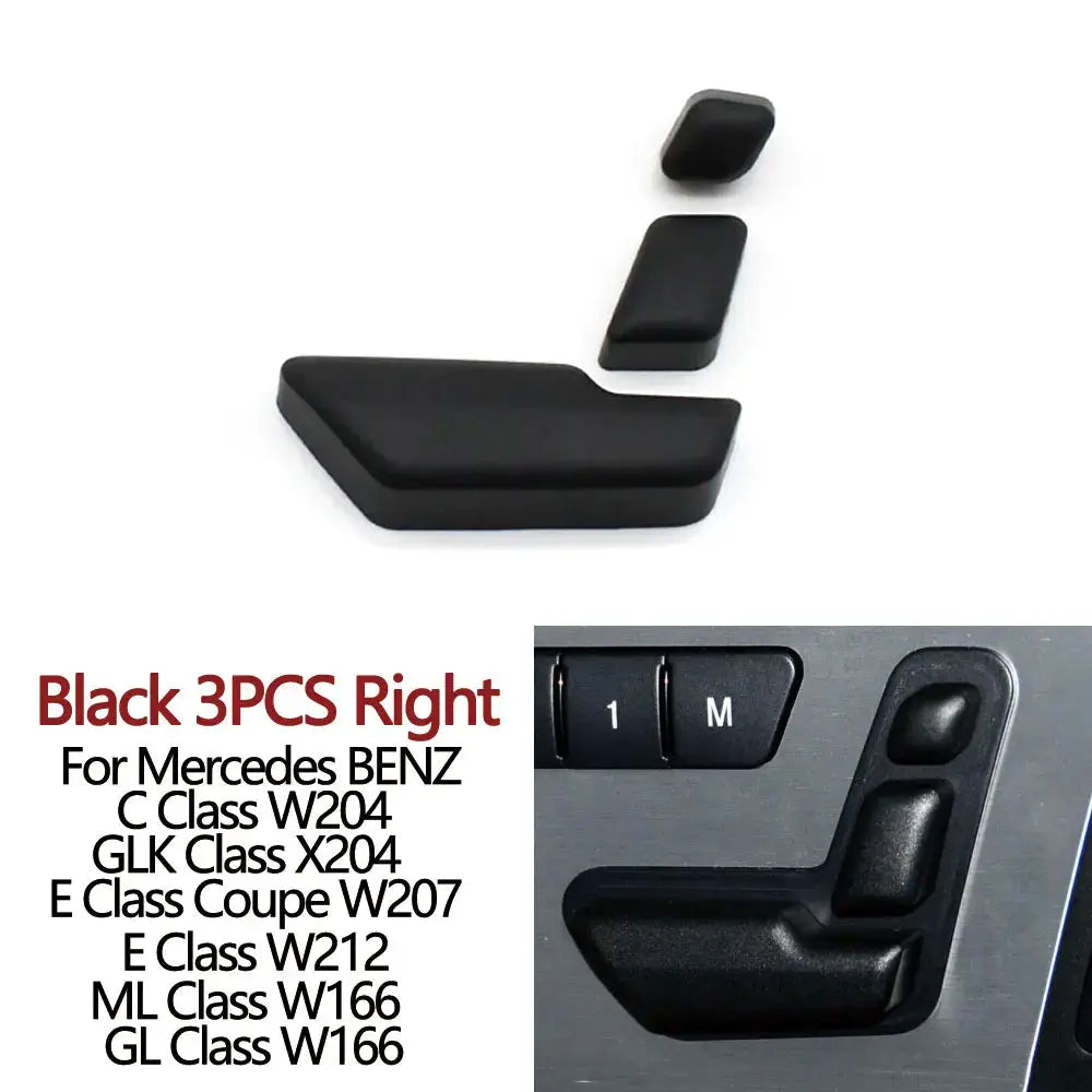Car Left Right Seat Adjust Switch Control Button Cover Replacement For BENZ C GLK E ML GL Class W204 C204 X204 W212 W207 W166 by InterCyprus Trading Ltd
