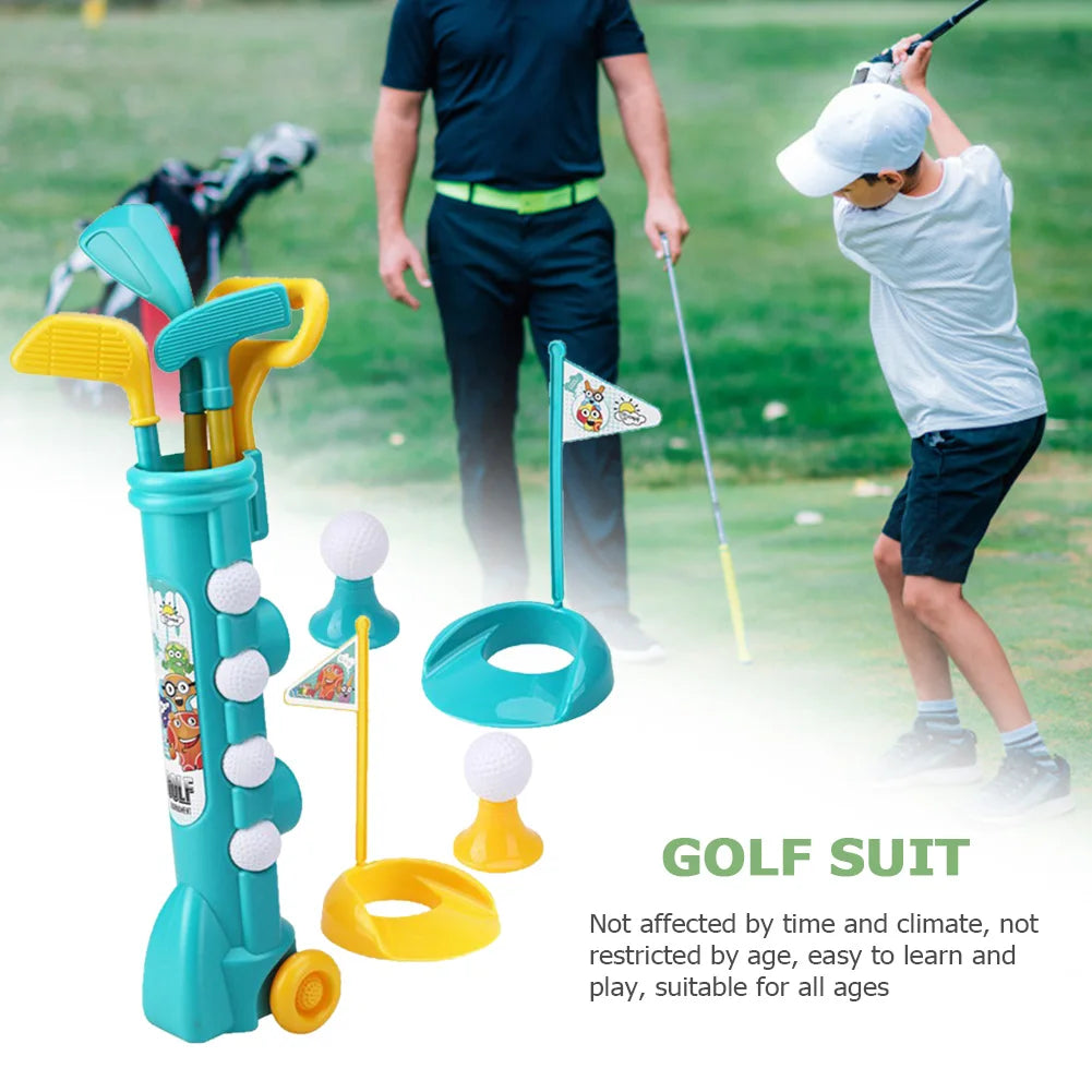Children Golf Set with Backpack &ndash; Portable Outdoor Fun