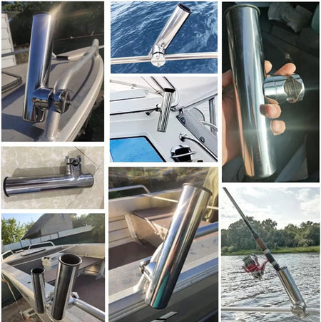 2 Pcs Stainless Steel Marine Rod Holders &ndash; Adjustable