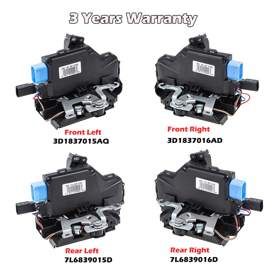 Siłownik zamka drzwi przedni tylny lewy prawy do VW Touareg 2003-2010
