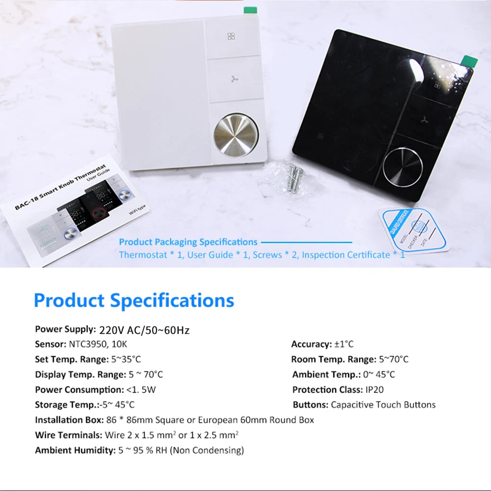 JUANJUAN BAC-18 &ndash; WiFi Temperature Control for Home Comfort