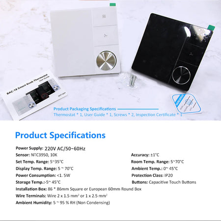 JUANJUAN BAC-18 &ndash; WiFi Temperature Control for Home Comfort