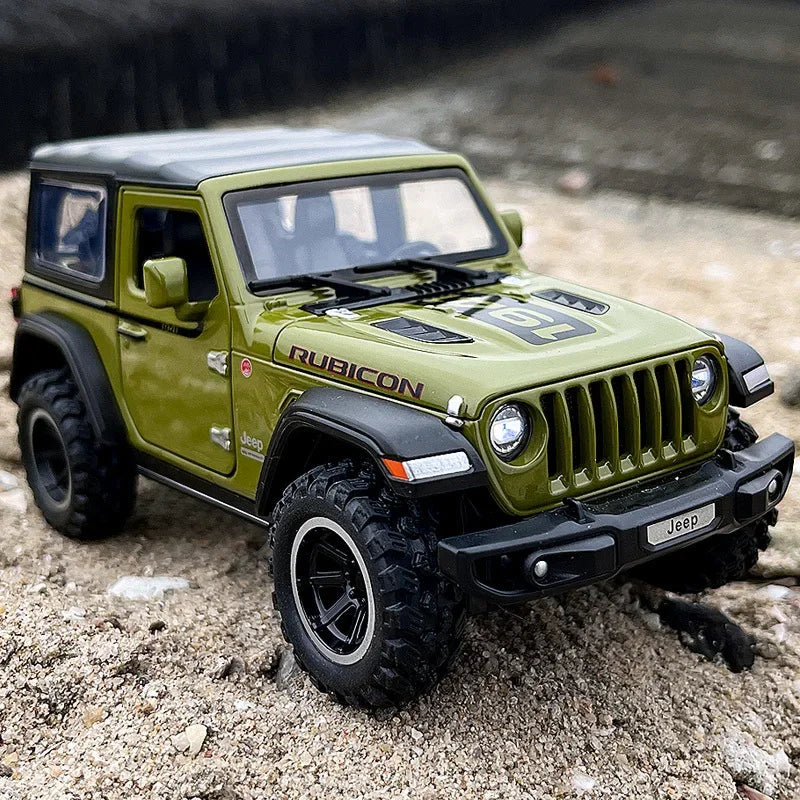1:32 Maisto Jeep Wrangler Rubicon Alloy Diecast Model Car with Sound and Light