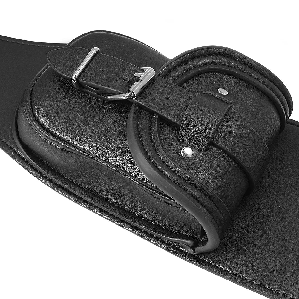 Motorcycle Black PU Leather Fuel Tank Chap Cover &ndash; Custom Fit for Harley Sportster Models