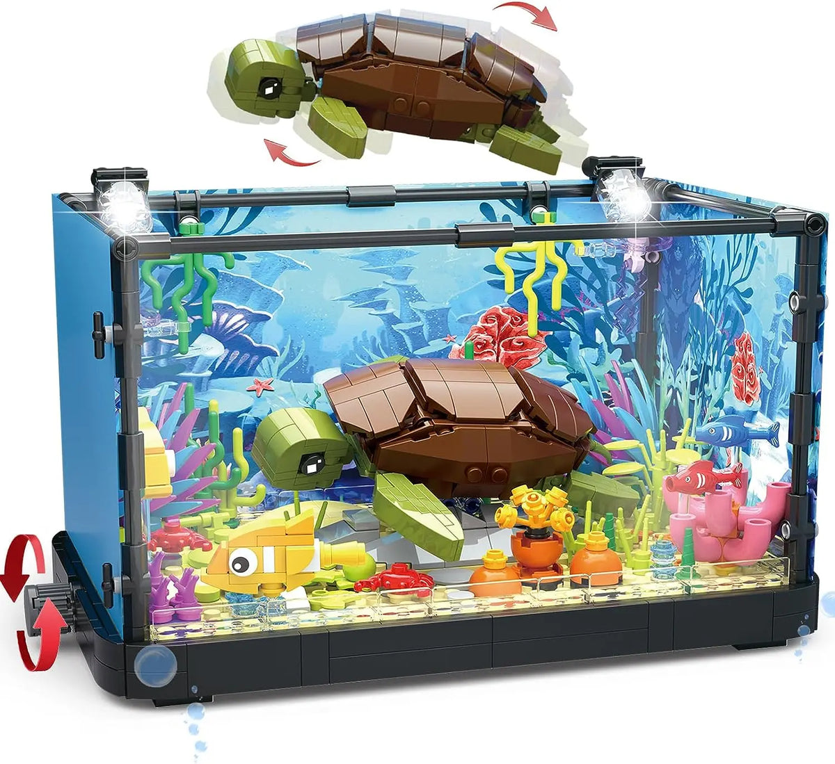 MOC Ocean Fish Tank Building Block Set &ndash; Creative Play