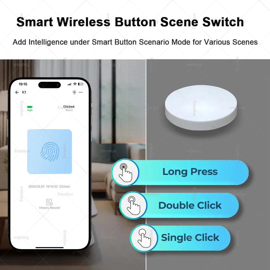 Zigbee chytrý bezdrátový tlačítkový spínač pro Home Assistant, propojení scén, 2MQTT