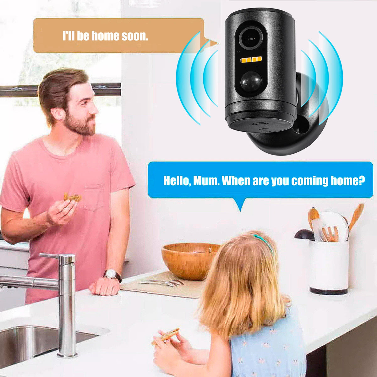 EYIZCO M2 Mini Battery Camera &ndash; Wireless HD Video with PIR Motion Detection