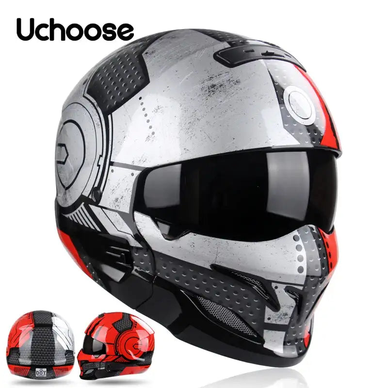 Scorpion Detachable Multi-purpose Full Face Helmet - Predator Design 15 / XXL