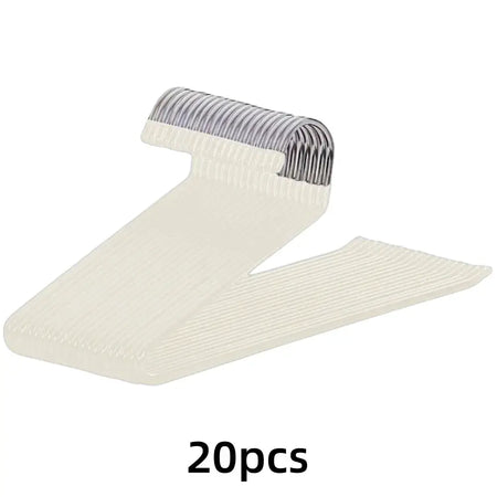 20/10Pcs Metal Z-Shaped Pants Hanger Non-Slip Durable Clothes Hanger Multi-functional Wardrobe Jean Hanger Home Pant Organizer by InterCyprus Trading Ltd