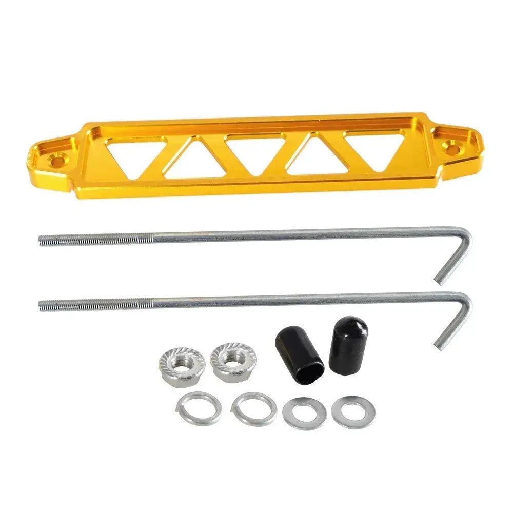 Universal Aluminum Auto Battery Tie Down Mount Holder Bracket Brace Bar For Honda Civic EK EG Group 21 22R 26R 27H 140R by InterCyprus Trading Ltd