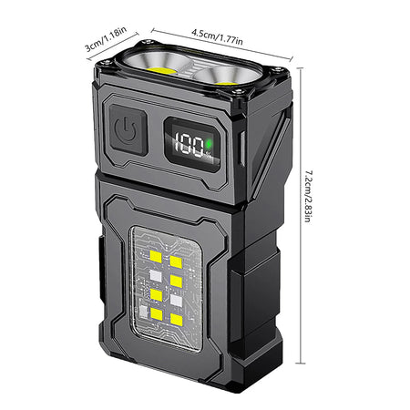 Mini LED COB Flashlight &ndash; Adjustable Angle USB Rechargeable