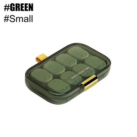 YQQGD Pill Organizer &ndash; Large Capacity for Daily Medication Management Green-Small