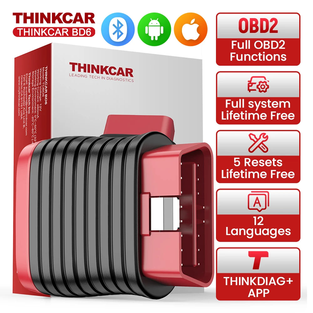 THINKCAR BD6 OBD2 Bluetooth Scanner &ndash; Full Diagnostics THINKCAR BD6 / france