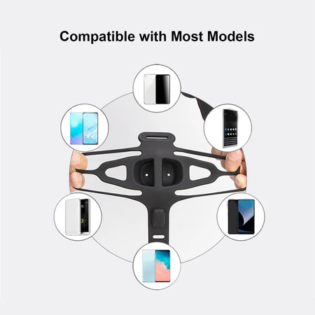 Bike Phone Holder Silicone Mount &ndash; Easy Phone Removal