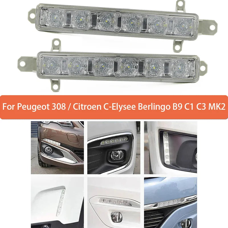 Skupina dnevnih luči za Peugeot 308 Citroen C1 C3 2013-2020