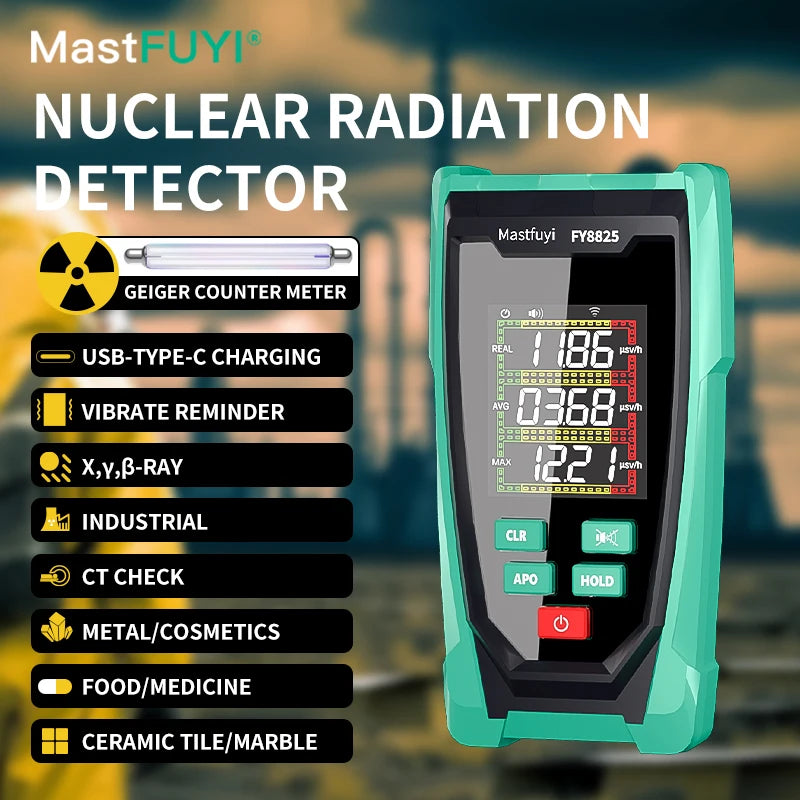 USB-C Geiger Counter Nuclear Radiation Detector - MASTFUYI