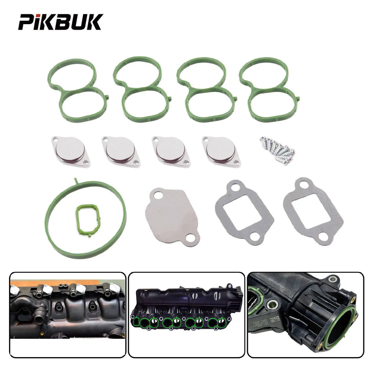 PIKBUK Swirl Flap For OPEL VAUXHALL CHEVROLET 2.0 CDTI SAAB 1.9 2.0 TTID Replacement Replair Kit With Gasket by InterCyprus Trading Ltd