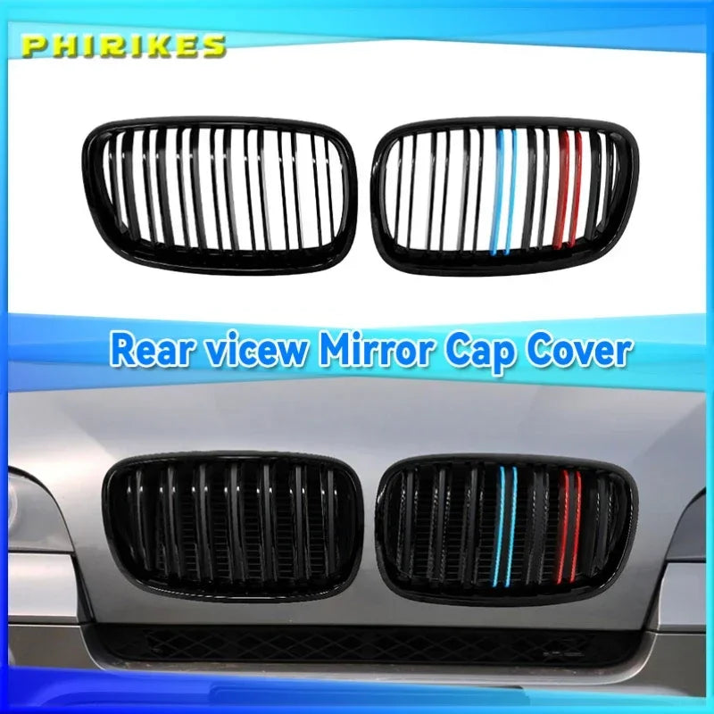 Läikiv must M värvi topeltribadega neeruvõre BMW X5 X6 jaoks