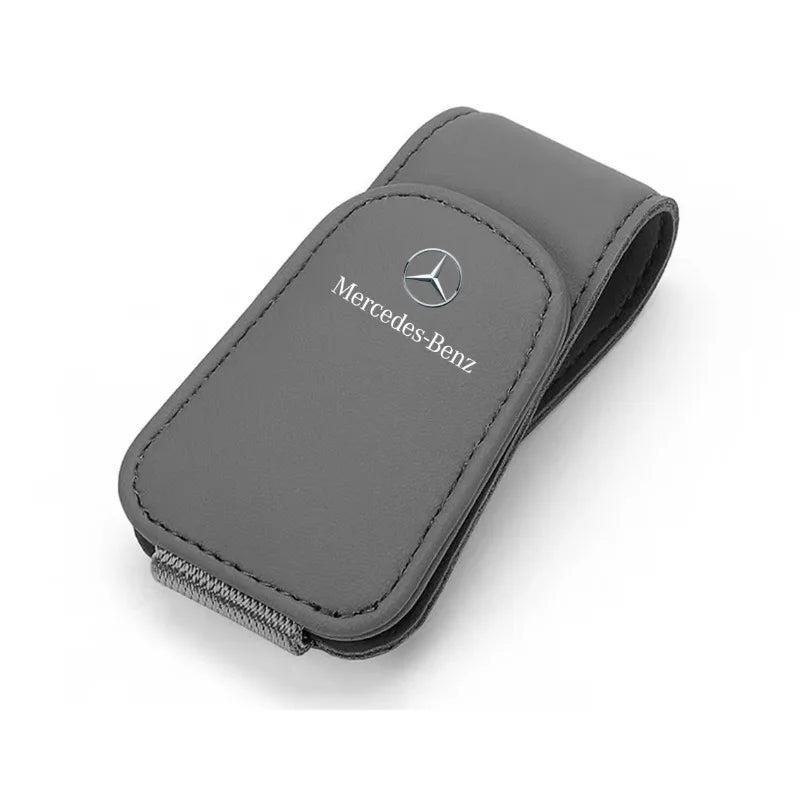 Car Sunglasses Holder Clip for Mercedes Benz AMG GLE GLC - Stylish Auto Eyewear Accessory Silver / For Mercedes Benz