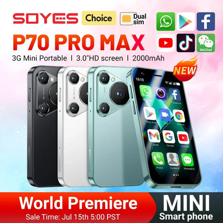 SOYES P70 Pro Max Mini Smartphone &ndash; Secure Face ID Access