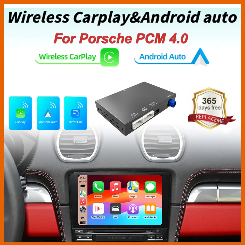 Porsche Cayenne Macan 911 Wireless CarPlay Screen Upgrade with PCM 4.0