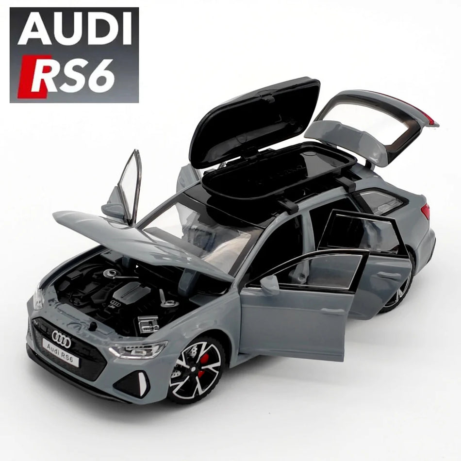 1:32 Alloy Diecast Car with Sound and Lights for Audi RS6