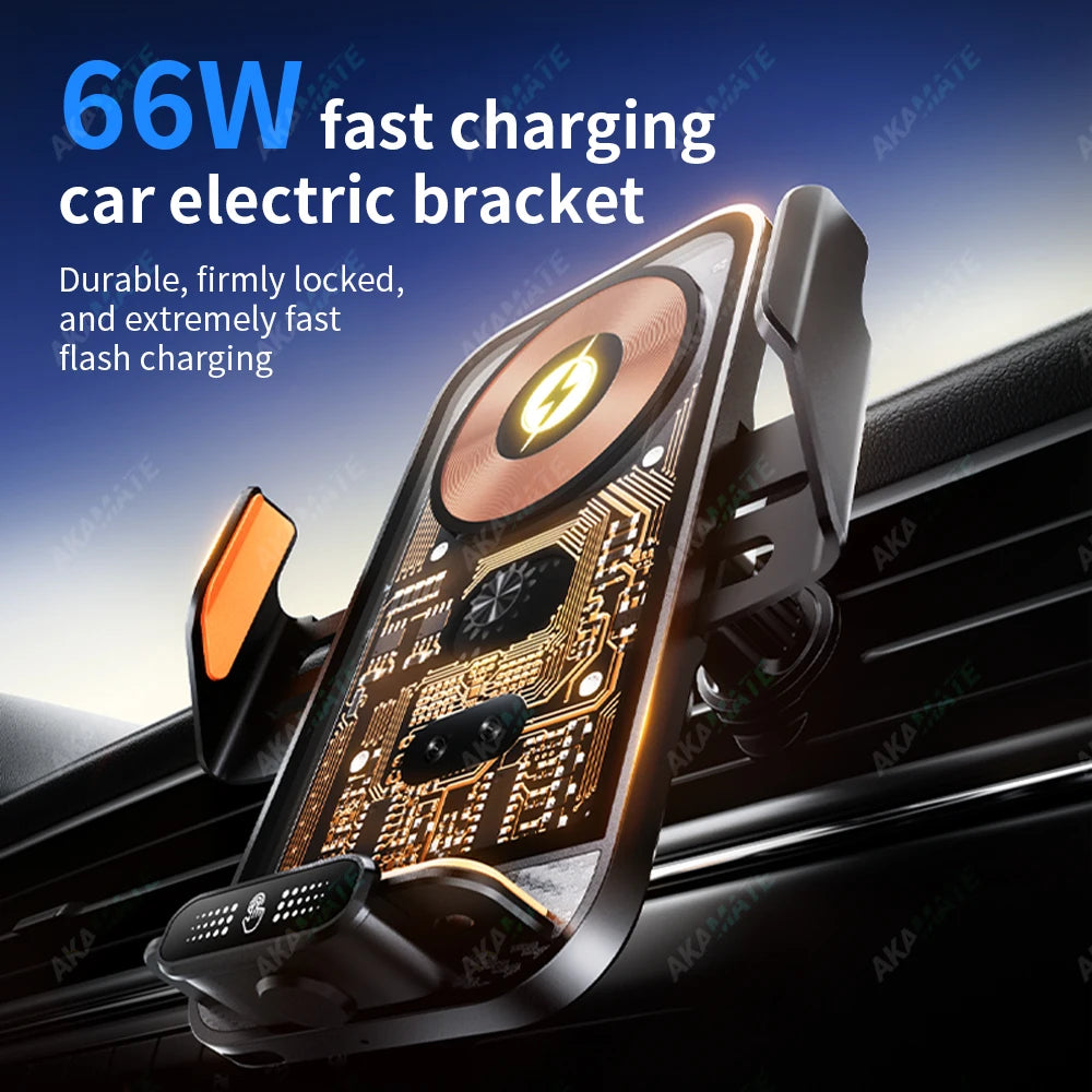 15W Car Magnetic Charging Stand - 66W Fast Auto Reset