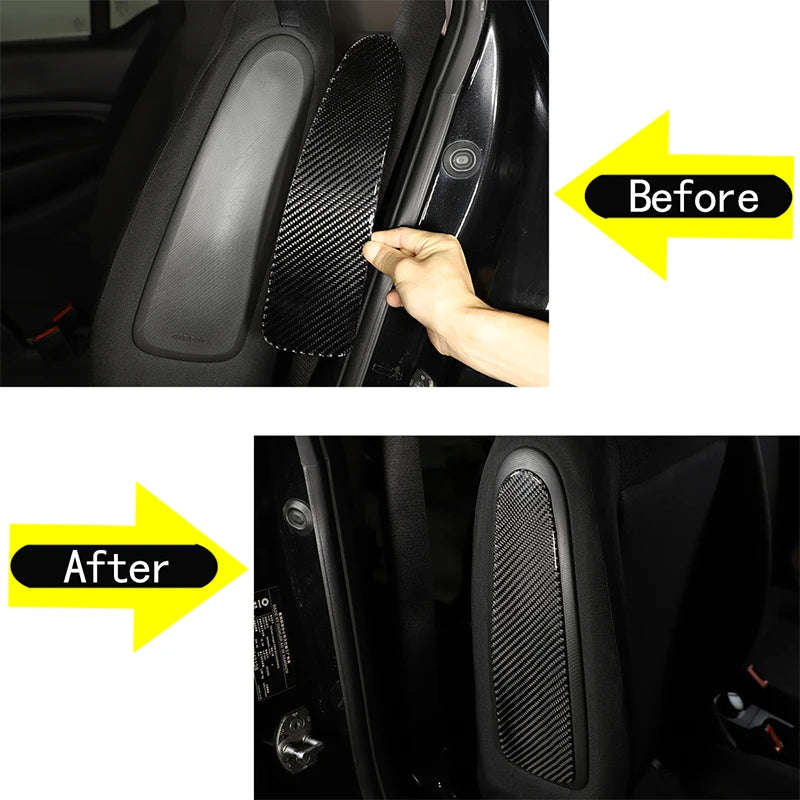 Αυτοκόλλητο Πλαϊνής Πάνελ Καθίσματος από Ανθρακονήματα για Mercedes Smart 453