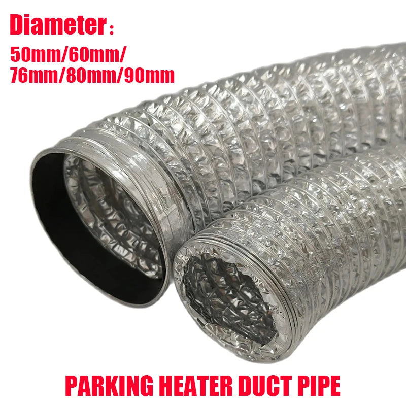 Κρυπτογραφημένος Αλουμινένιος Αγωγός Αερισμού 50 60 76 80mm για Κουζίνα και Θέρμανση