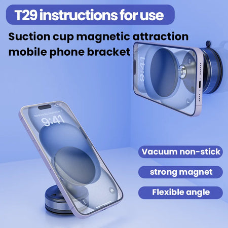 CrownQu CCT29 &ndash; Strong Magnetic Suction Cup with 360 Degree Rotation